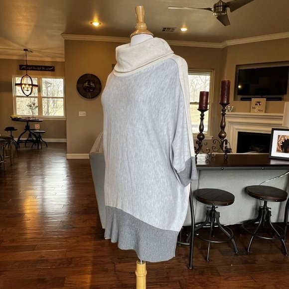 White House Black Market Sweater Women's XL X-Large Dolman Sleeves Colorblock - Picture 8 of 16